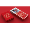 Red Roses Gold Foil Playing Cards (Fully Marked)