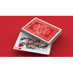 Red Roses Gold Foil Playing Cards (Fully Marked)