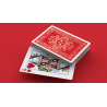 Red Roses Gold Foil Playing Cards (Fully Marked)