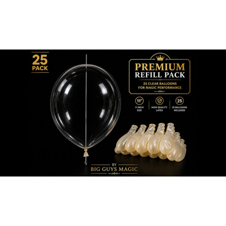 Needle Through Balloon Refill Pack (25 Count) by Big Guy's Magic