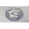 Bicycle Jumbo ESP 50 Cards Blue (10 of each Square, Wavy Lines, Star, Circle and Cross) by Murphy's Magic