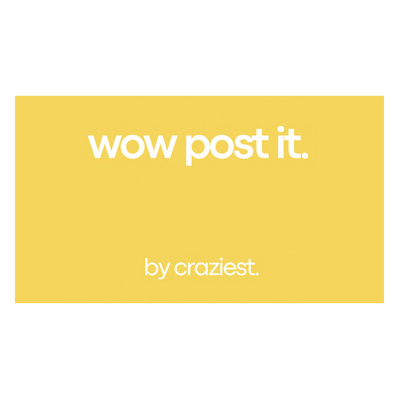 WOW Post-it by Craziest