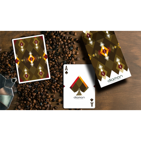 Diamon Playing Cards N° 27 Dark Roast by Dutch Card House Company