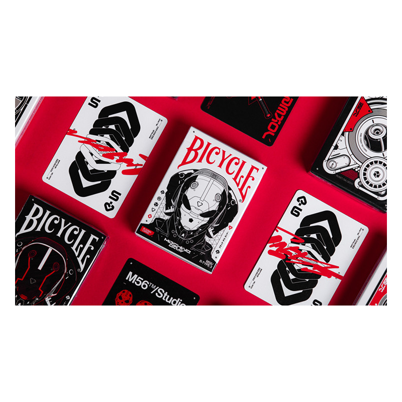 Bicycle Machine56 R-TYPE/3 White Playing Cards by RunIt Decks