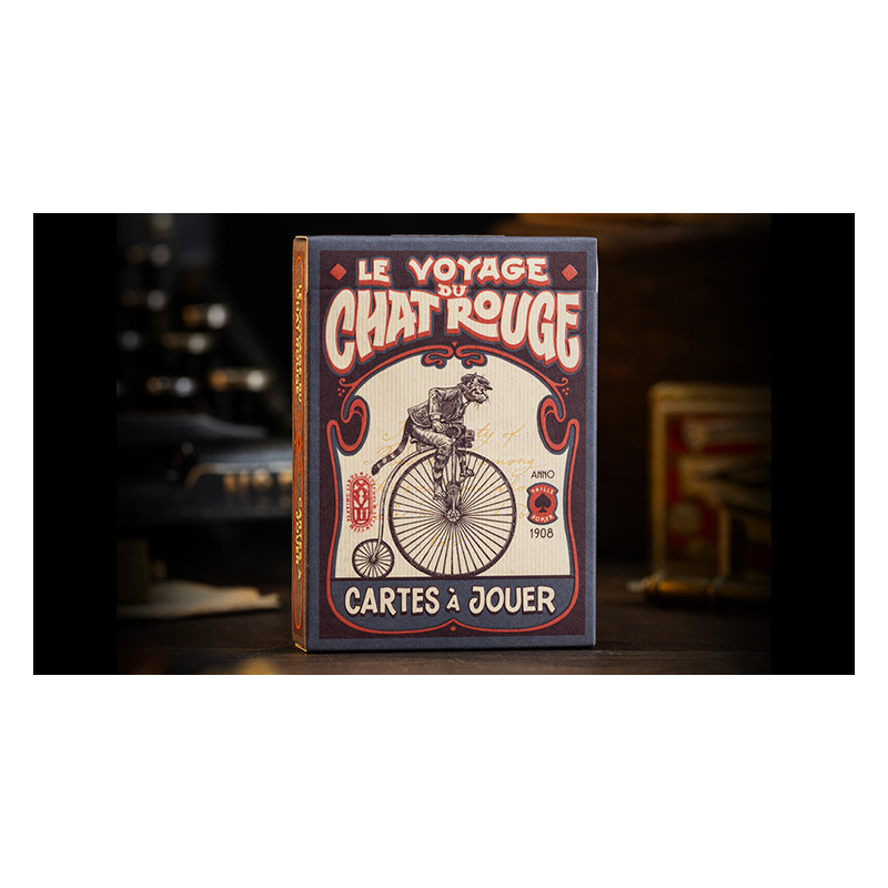 Le Voyage Du Chat Rouge Playing Cards by Stockholm17
