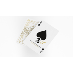 Black Roses White Gold Foil Playing Cards