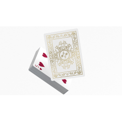 Black Roses White Gold Foil Playing Cards