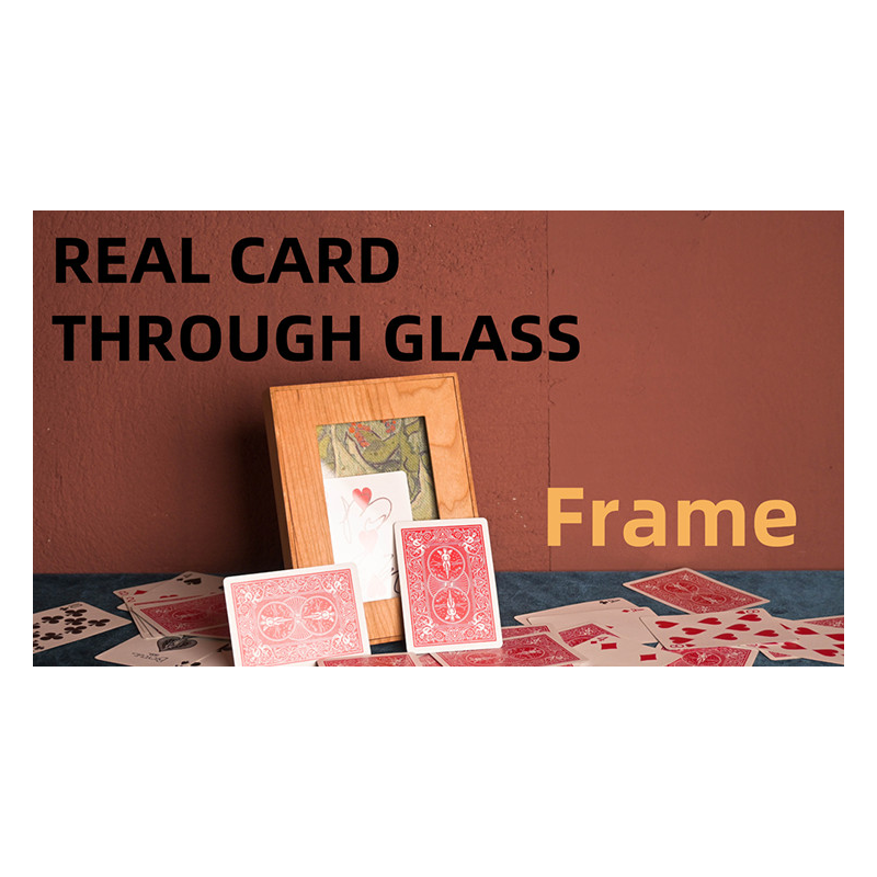 Real Card Through Glass (Frame) by Yang Lei
