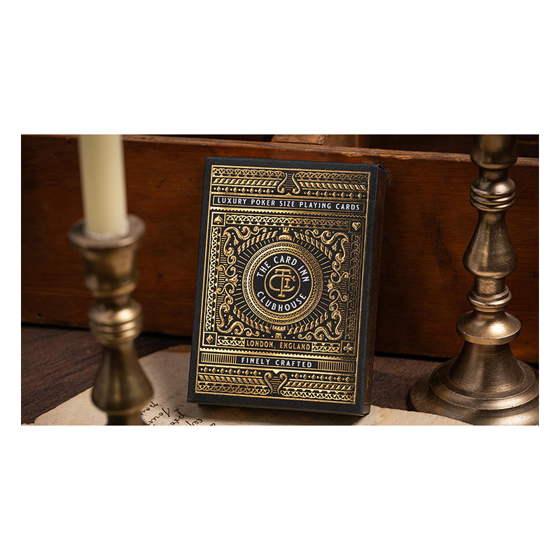 TCI Clubhouse (Black) Playing Cards