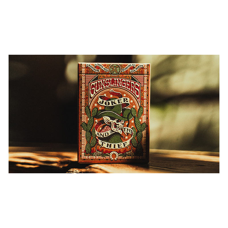 Gunslingers Poker (Red) Playing Cards