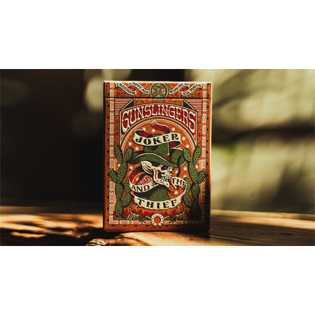 Gunslingers Poker (Red) Playing Cards