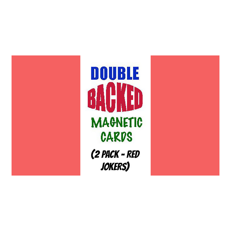 Magnetic Cards (2 pack/Red Jokers) by Chazpro Magic. - Trick