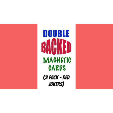 Magnetic Cards (2 pack/Red Jokers) by Chazpro Magic. - Trick