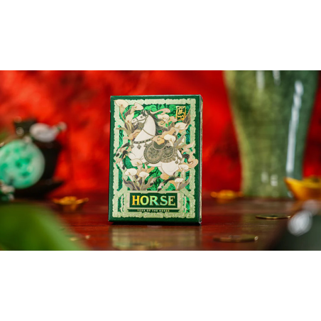 Year of the Horse (Green) Playing Cards by TCC Fashion