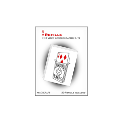 Cardiographic Lite RED CARD 5 of Diamonds Refill by Martin Lewis - Trick