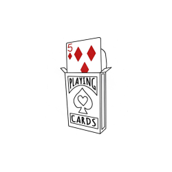 Cardiographic Lite RED CARD 5 of Diamonds Refill by Martin Lewis - Trick
