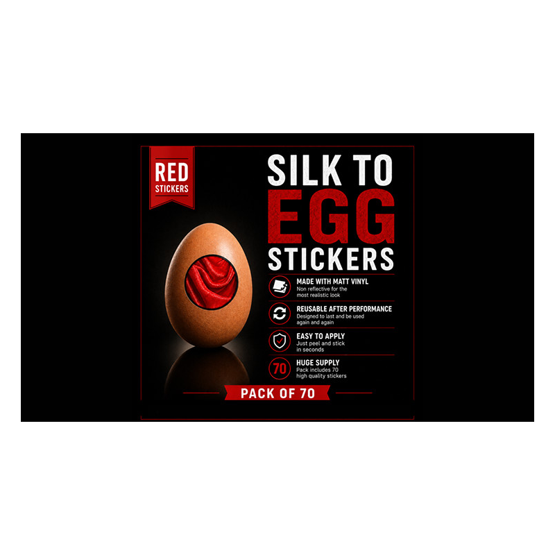 Silk to Egg Stickers (RED) Pack of 70