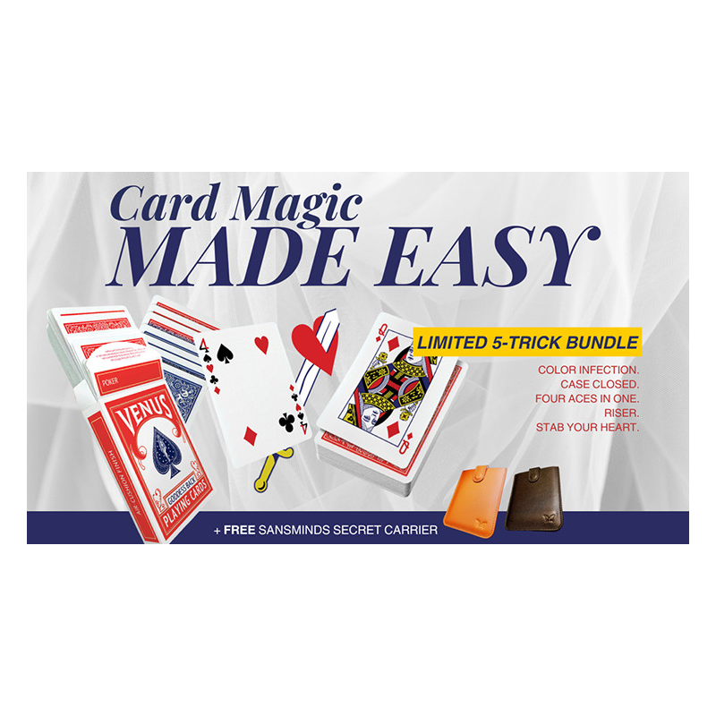 Card Magic Made Easy: Limited 5 - Trick Bundle (Brown) by SansMinds