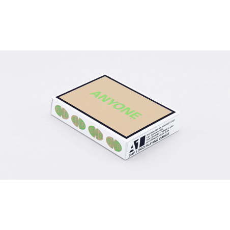 Beige/Green Cap Logo ANYONE Playing Cards