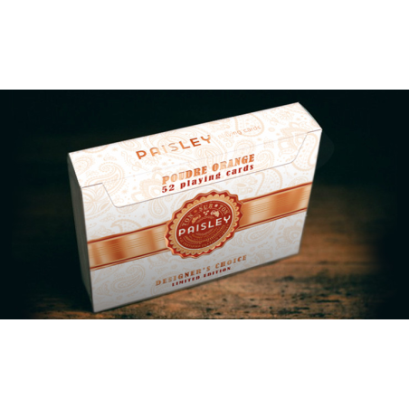 Paisley Ton sur Ton Poudre Orange Foil Designer's Choice