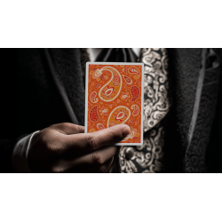 Paisley Ton sur Ton Poudre Orange Foil Designer's Choice
