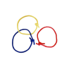 Three Color Linking Ropes by Vincenzo Di Fatta