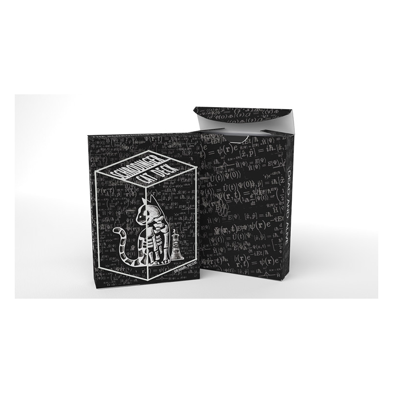 Schrodinger's Cat: Quantum Gilded Dead Black Playing Cards