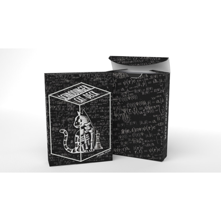 Schrodinger's Cat: Quantum Gilded Dead Black Playing Cards