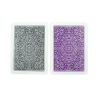Copag Unique Plastic Playing Cards Poker Size Regular Index Gray and Purple Double-Deck Set