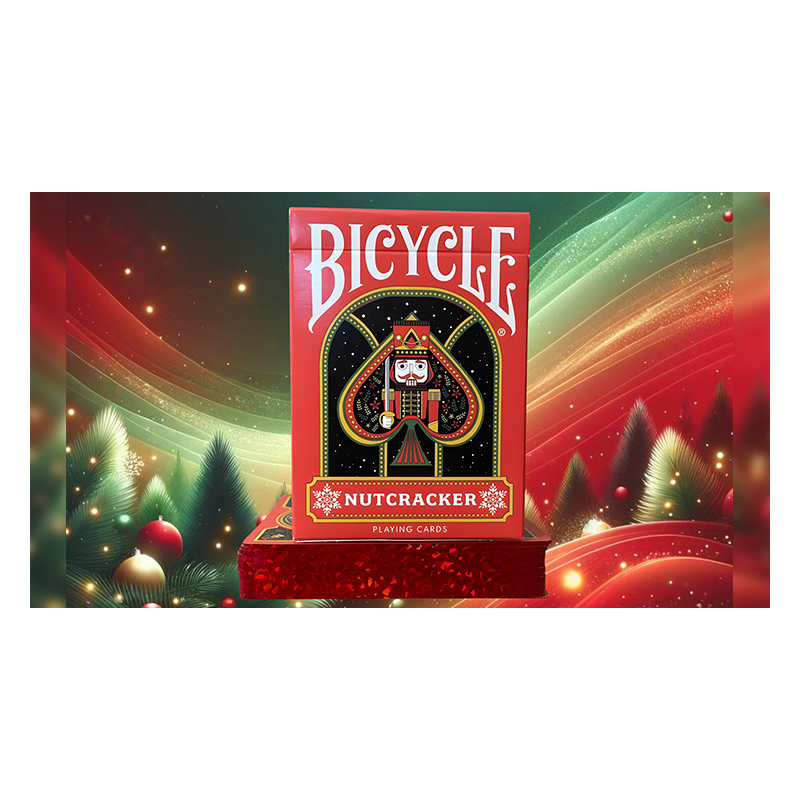 Bicycle Nutcracker (Red Gilded) Playing Cards