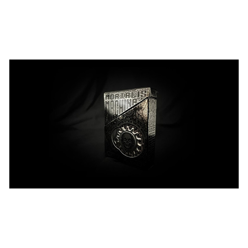 Black Metallic Foil Mortalis Machina Edition Playing Cards