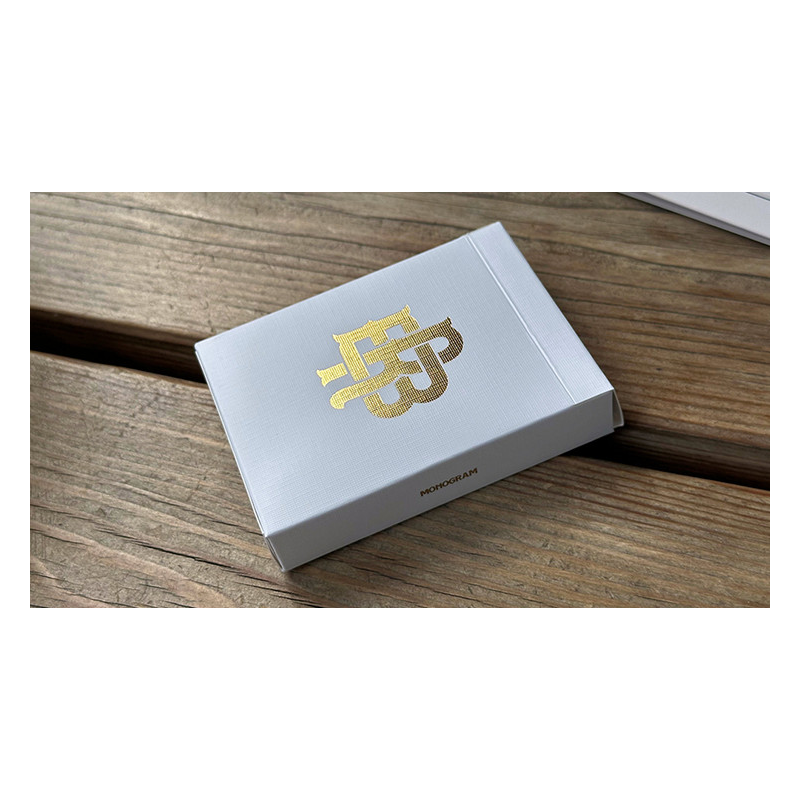 Gold Foil Monogram Playing Cards