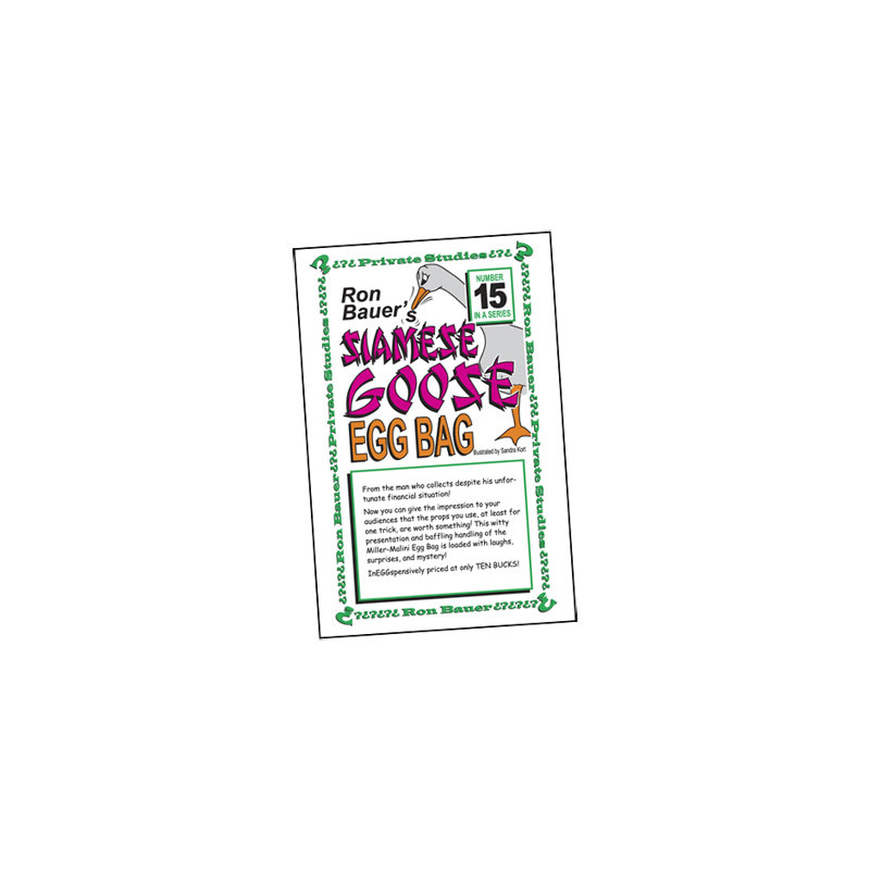 Ron Bauer Series: No.15 - Siamese Goose Eggbag