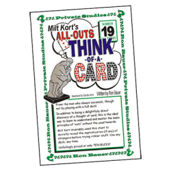 Ron Bauer Series: No.19 - Milt Kort's All Outs Think of a Card