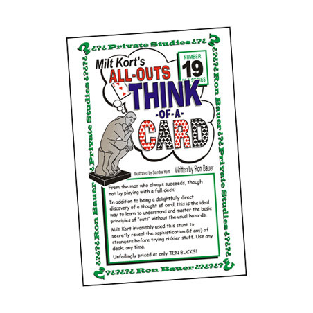 Ron Bauer Series: No.19 - Milt Kort's All Outs Think of a Card