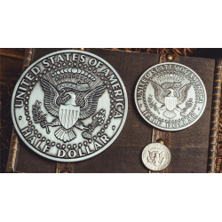 Bacon Jumbo Coin (Oversized Half Dollar) by Bacon Magic