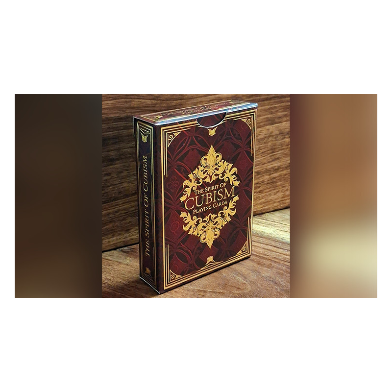 The Spirit of Cubism (Dark Red) Playing Cards