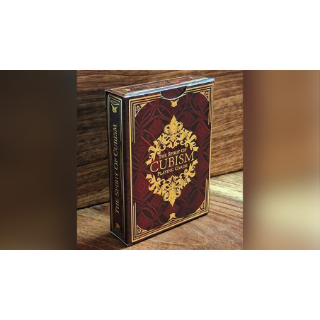 The Spirit of Cubism (Dark Red) Playing Cards
