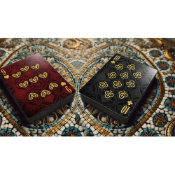The Spirit of Cubism (Dark Red) Playing Cards