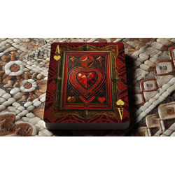 The Spirit of Cubism (Dark Red) Playing Cards