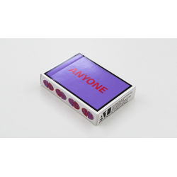 Purple/Red Cap Logo ANYONE Playing Cards