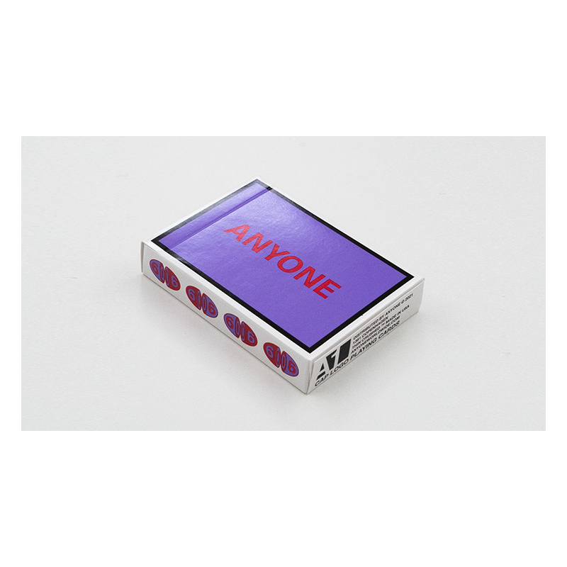 Purple/Red Cap Logo ANYONE Playing Cards