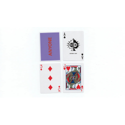 Purple/Red Cap Logo ANYONE Playing Cards