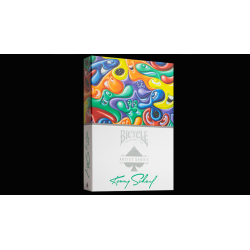 Bicycle Kenny Scharf Purple/Orange Box Set by US Playing Cards