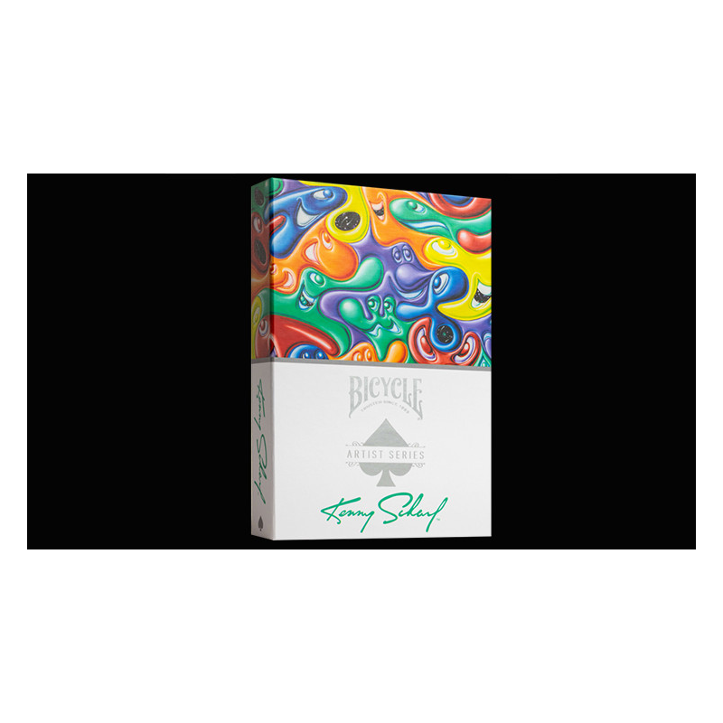 Bicycle Kenny Scharf Purple/Orange Box Set by US Playing Cards