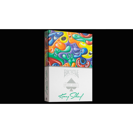 Bicycle Kenny Scharf Purple/Orange Box Set by US Playing Cards