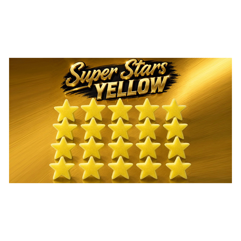 Super Stars Yellow (Bag of 20) Sponge