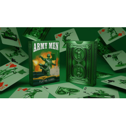 Army Men Playing Cards
