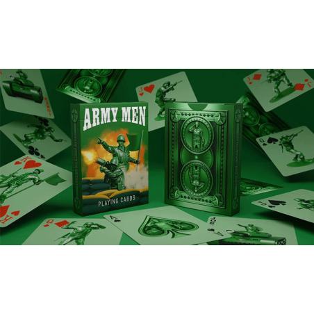 Army Men Playing Cards