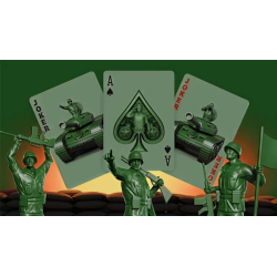 Army Men Playing Cards